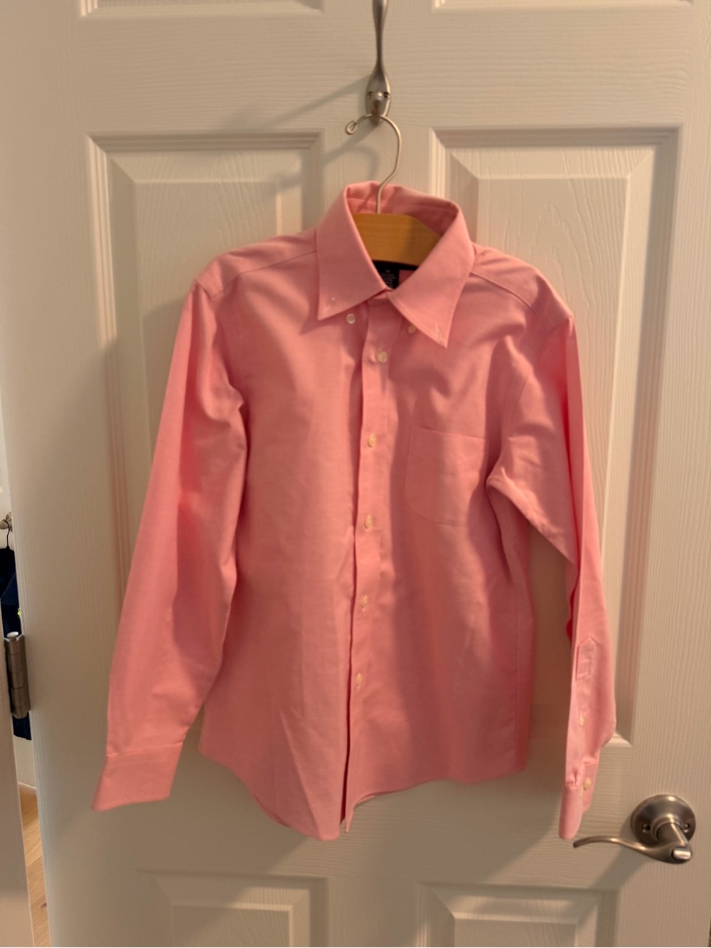 Brooks Brothers Pink Long-Sleeve Button-Down Shirt for Kids